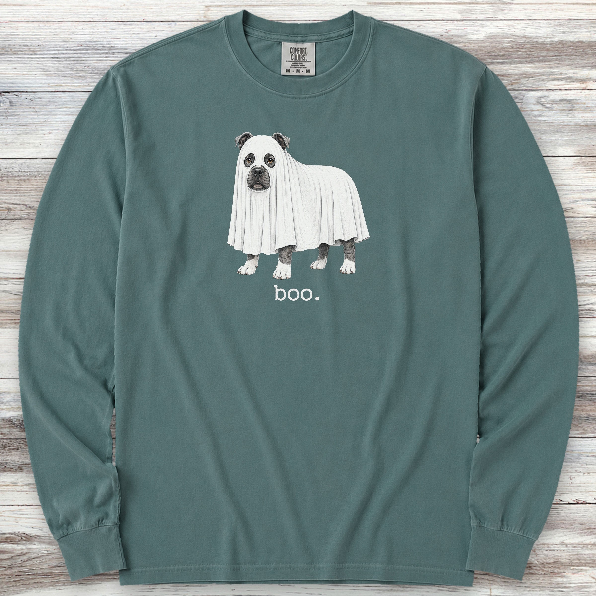 American Bully Boo Long Sleeve Tee - Blue Spruce