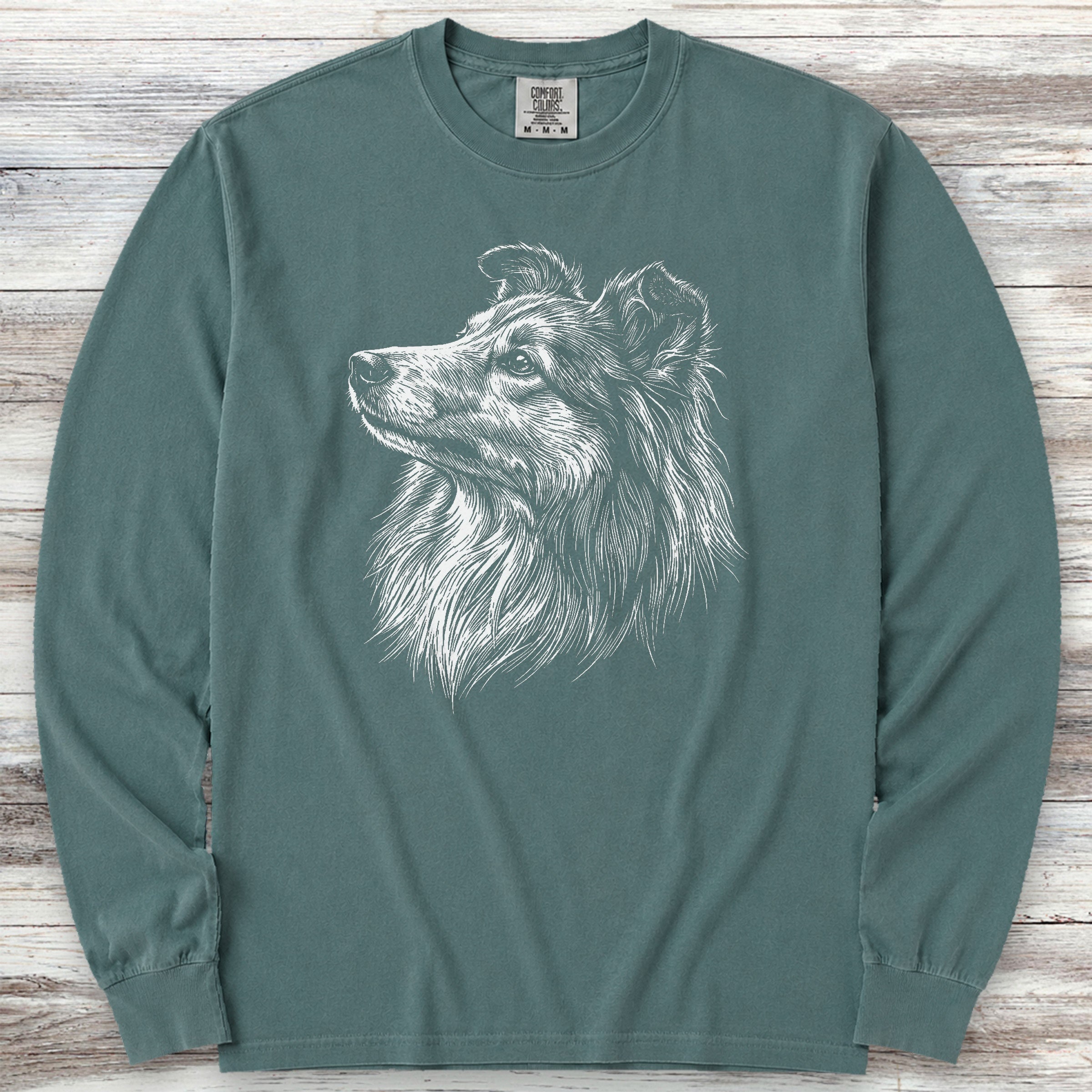 Shetland Sheepdog Loyalty Long Sleeve Tee - Blue Spruce