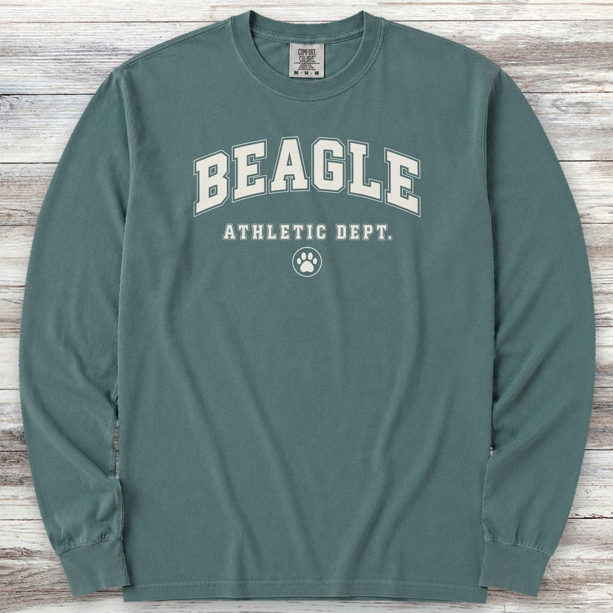 Beagle Athletic Dept Long Sleeve Tee - Blue Spruce