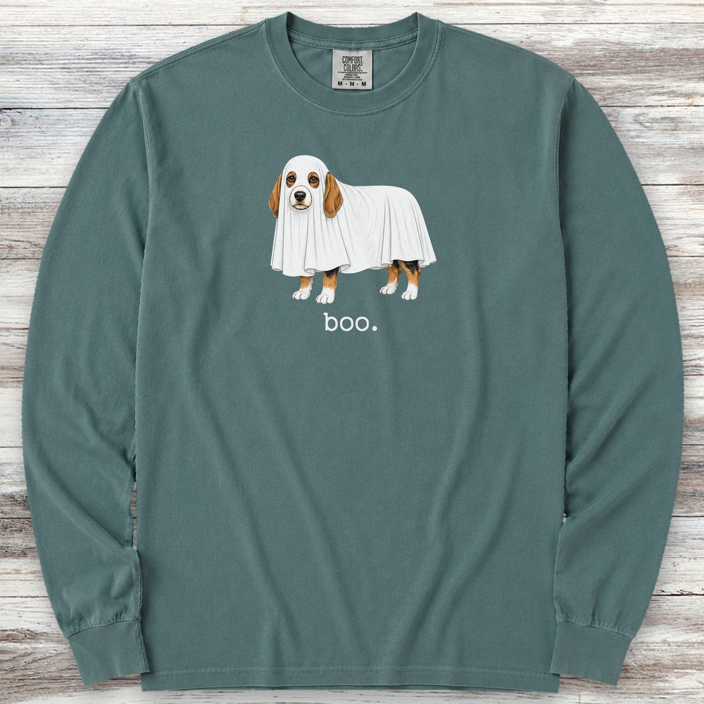 Beagle Boo Long Sleeve Tee - Blue Spruce