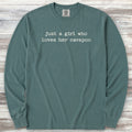 Cavapoo Girl Long Sleeve Tee - Blue Spruce