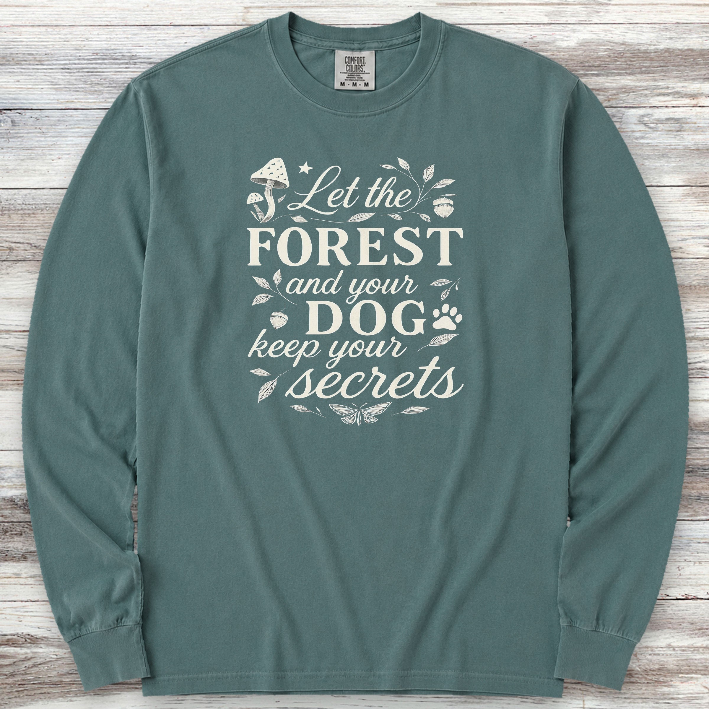 Secrets Long Sleeve Tee - Blue Spruce