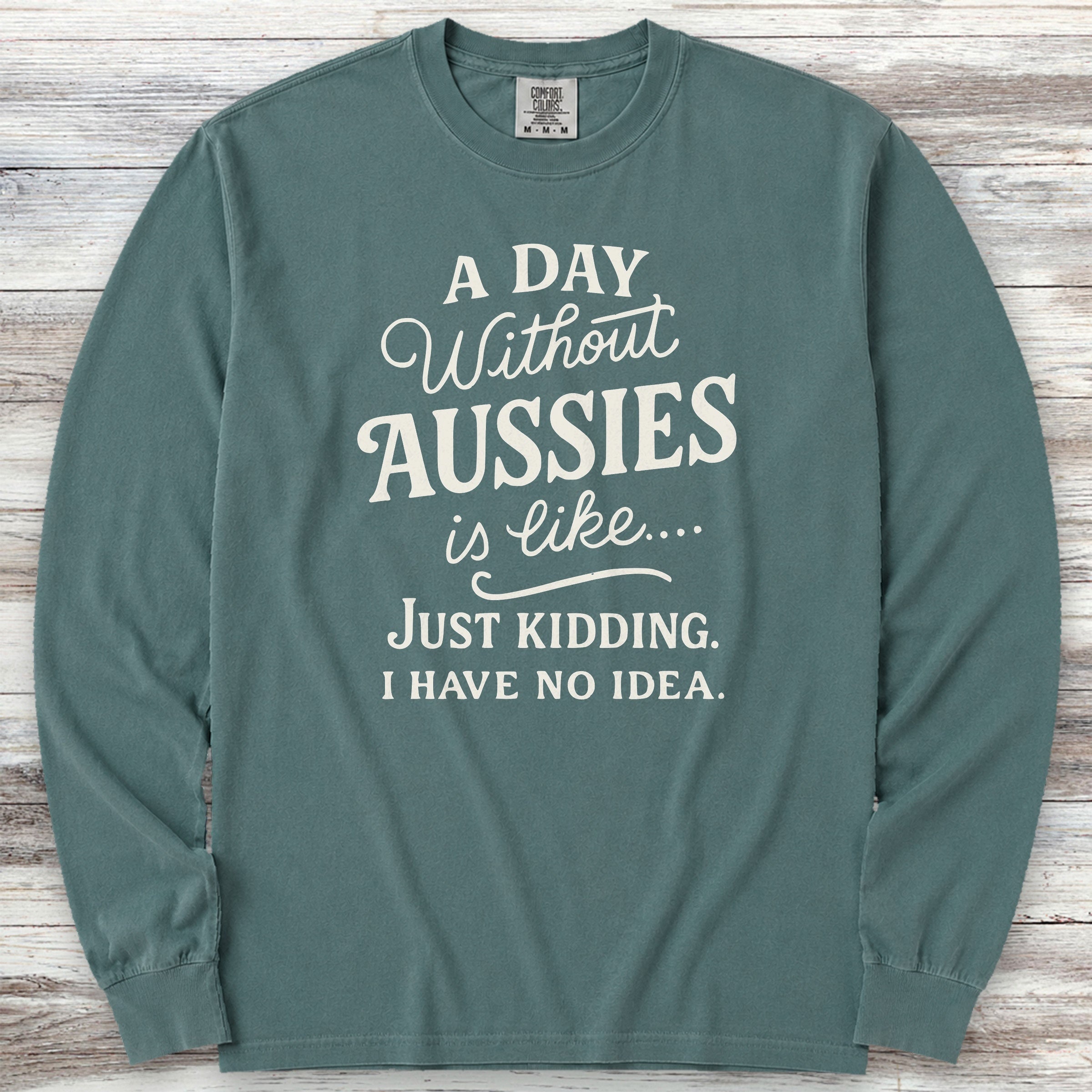 Aussie Days Long Sleeve Tee - Blue Spruce
