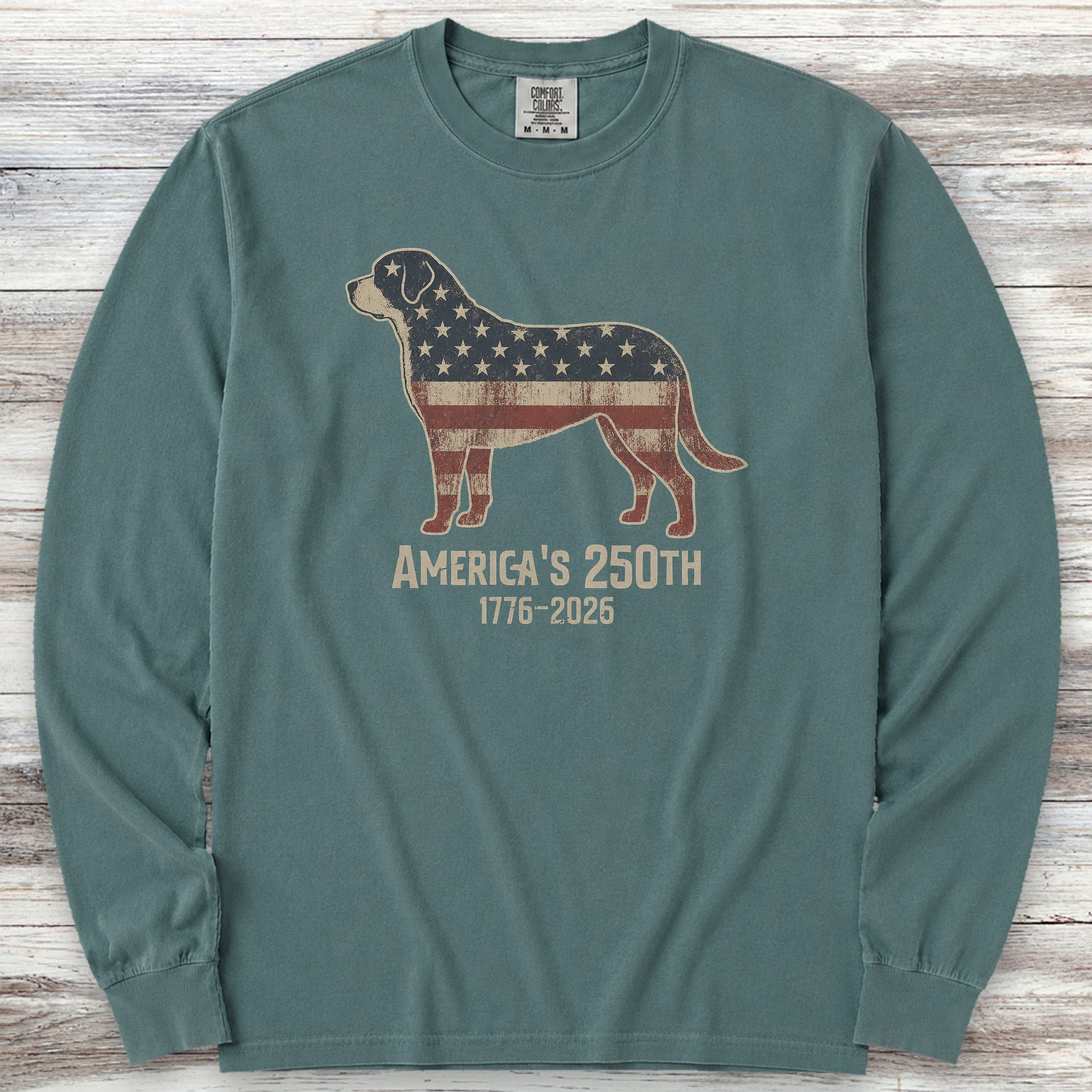 Swiss Mountain Dog 250 Long Sleeve Tee - Blue Spruce