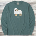 Labradoodle Boo Long Sleeve Tee - Blue Spruce