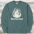 Shetland Sheepdog Bless Your Heart Long Sleeve Tee - Blue Spruce