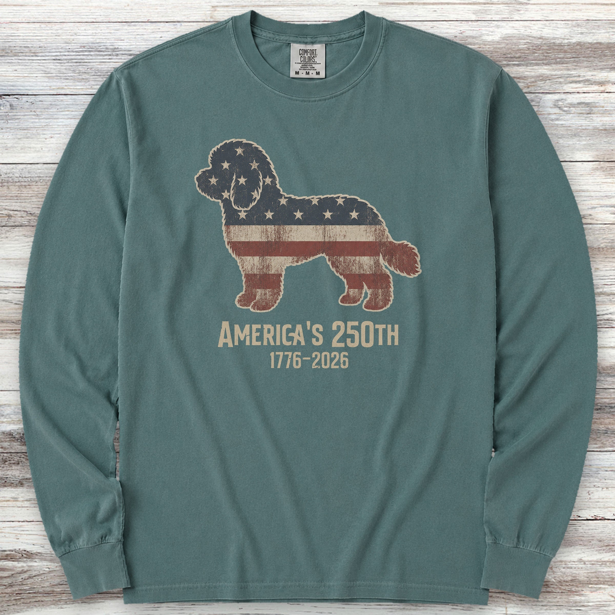 Cockapoo 250 Long Sleeve Tee - Blue Spruce