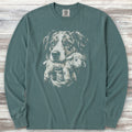 Australian Shepherd Favorite Toy Long Sleeve Tee - Blue Spruce