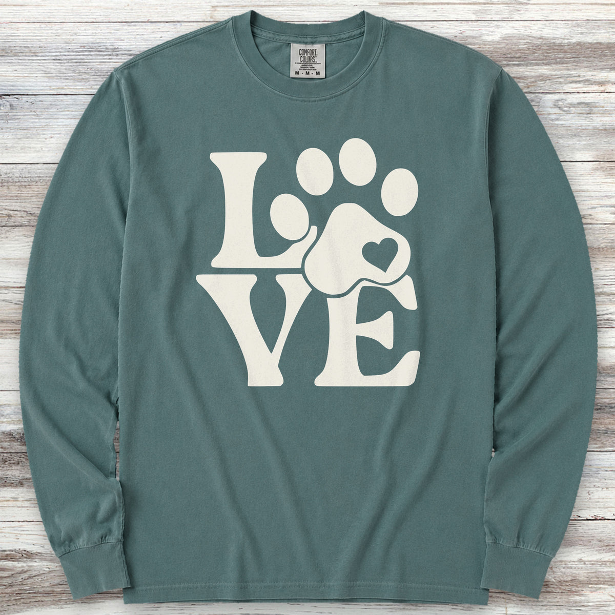Love Long Sleeve Tee - Blue Spruce