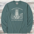Australian Shepherd Inner Peace Long Sleeve Tee - Blue Spruce