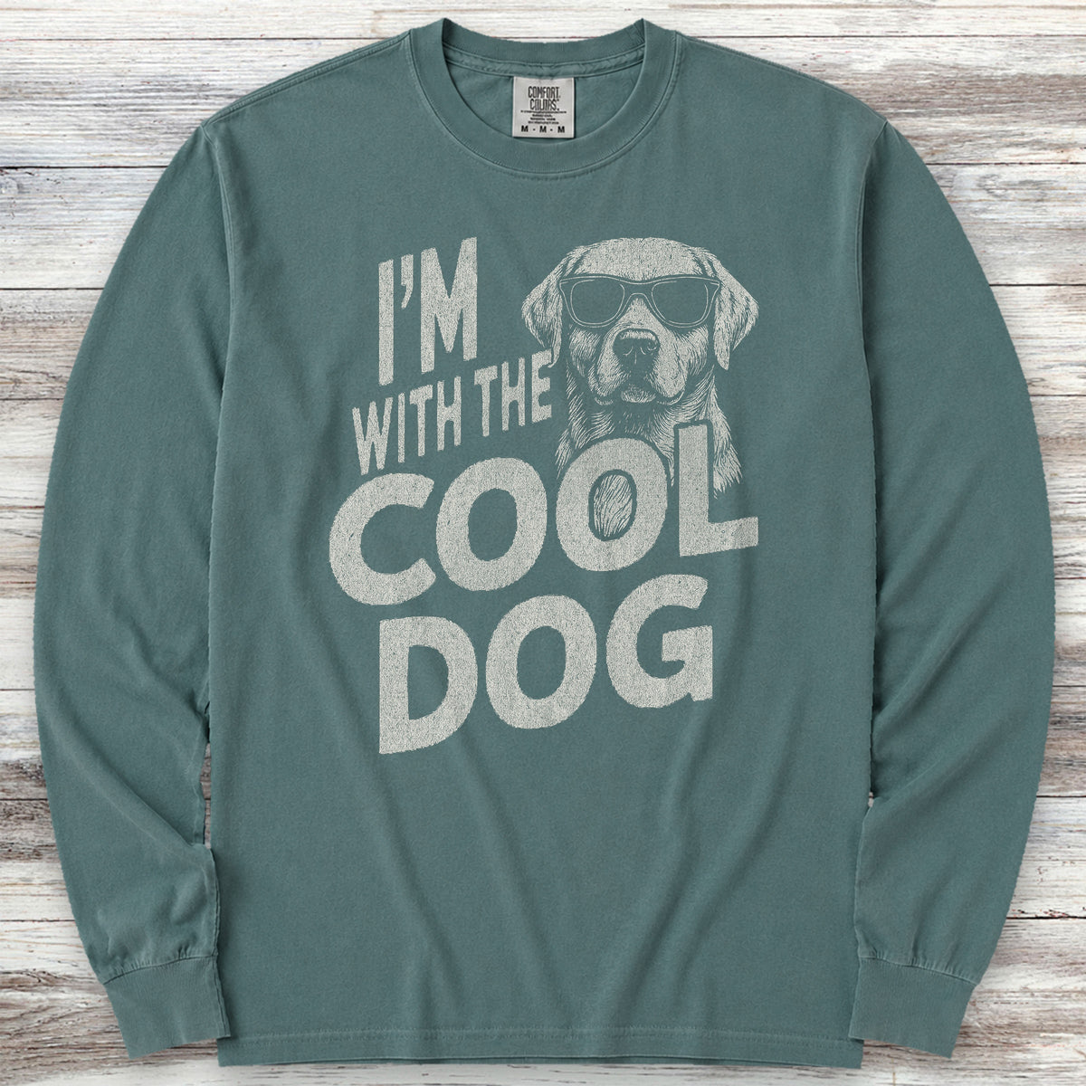 Labrador Retriever Cool Dog Long Sleeve Tee - Blue Spruce