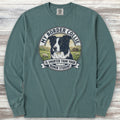 Border Collie Smart Long Sleeve Tee - Blue Spruce