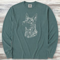 Dutch Shepherd Loyalty Long Sleeve Tee - Blue Spruce