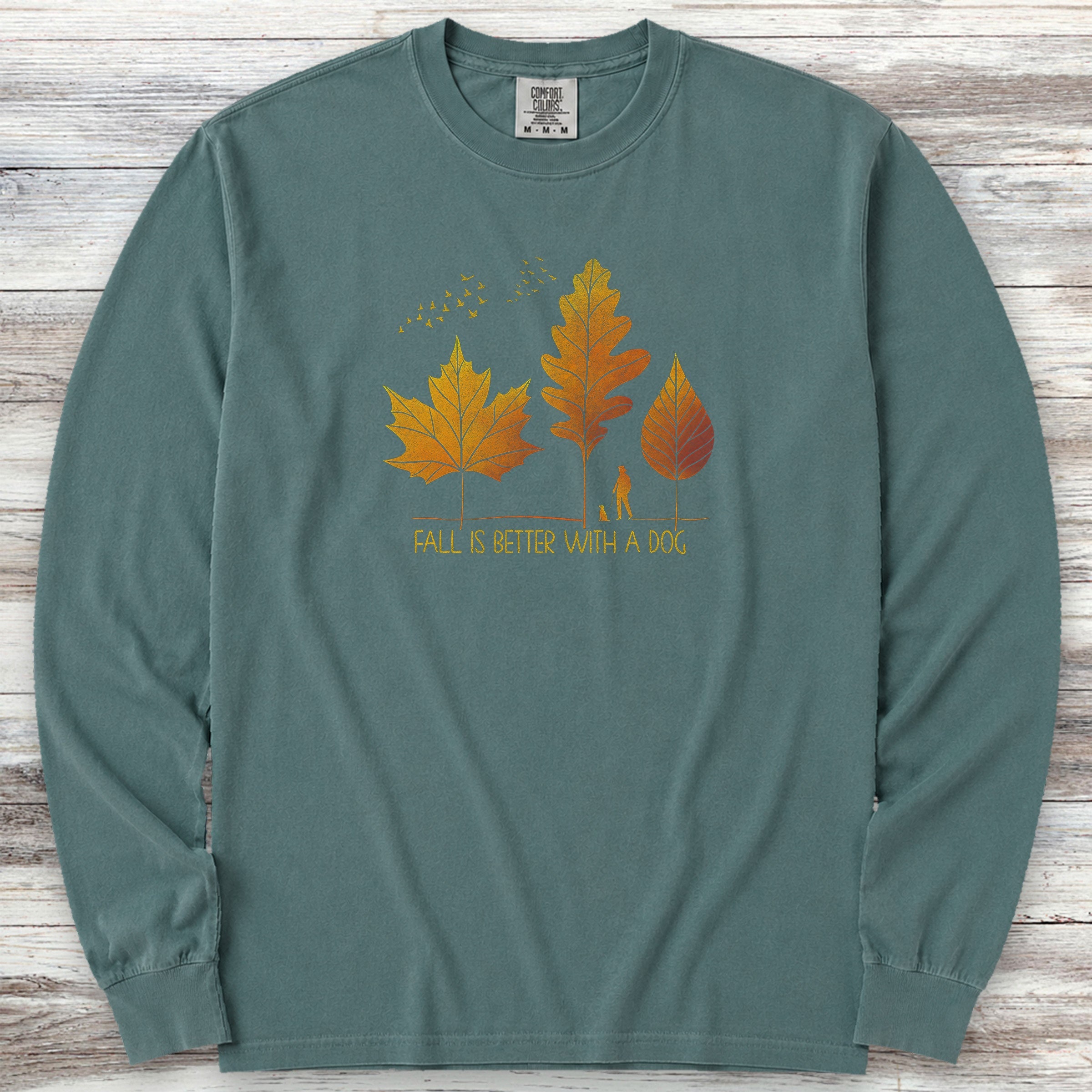 Fall Is Better Long Sleeve Tee - Blue Spruce
