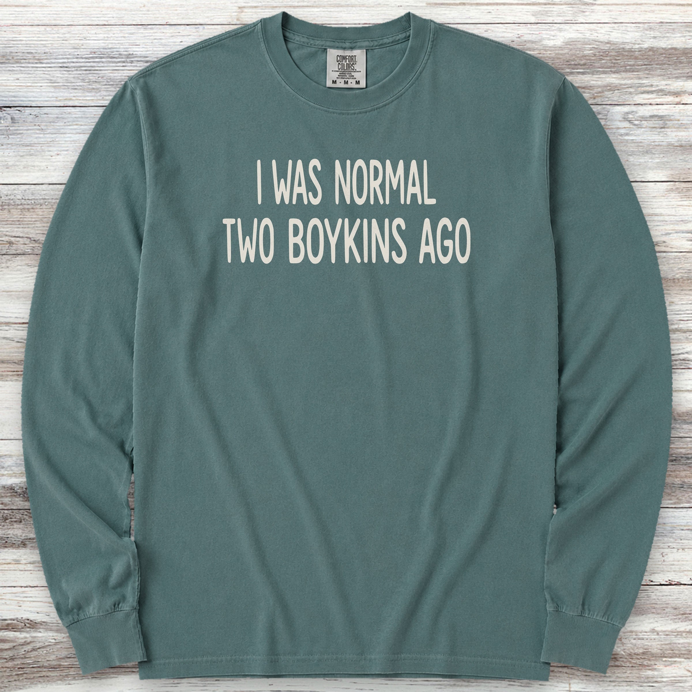 Boykin Spaniel Normal Long Sleeve Tee - Blue Spruce