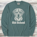 Labrador Retriever Yellow Old School Long Sleeve Tee - Blue Spruce