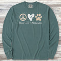 Malamute Peace Long Sleeve Tee - Blue Spruce