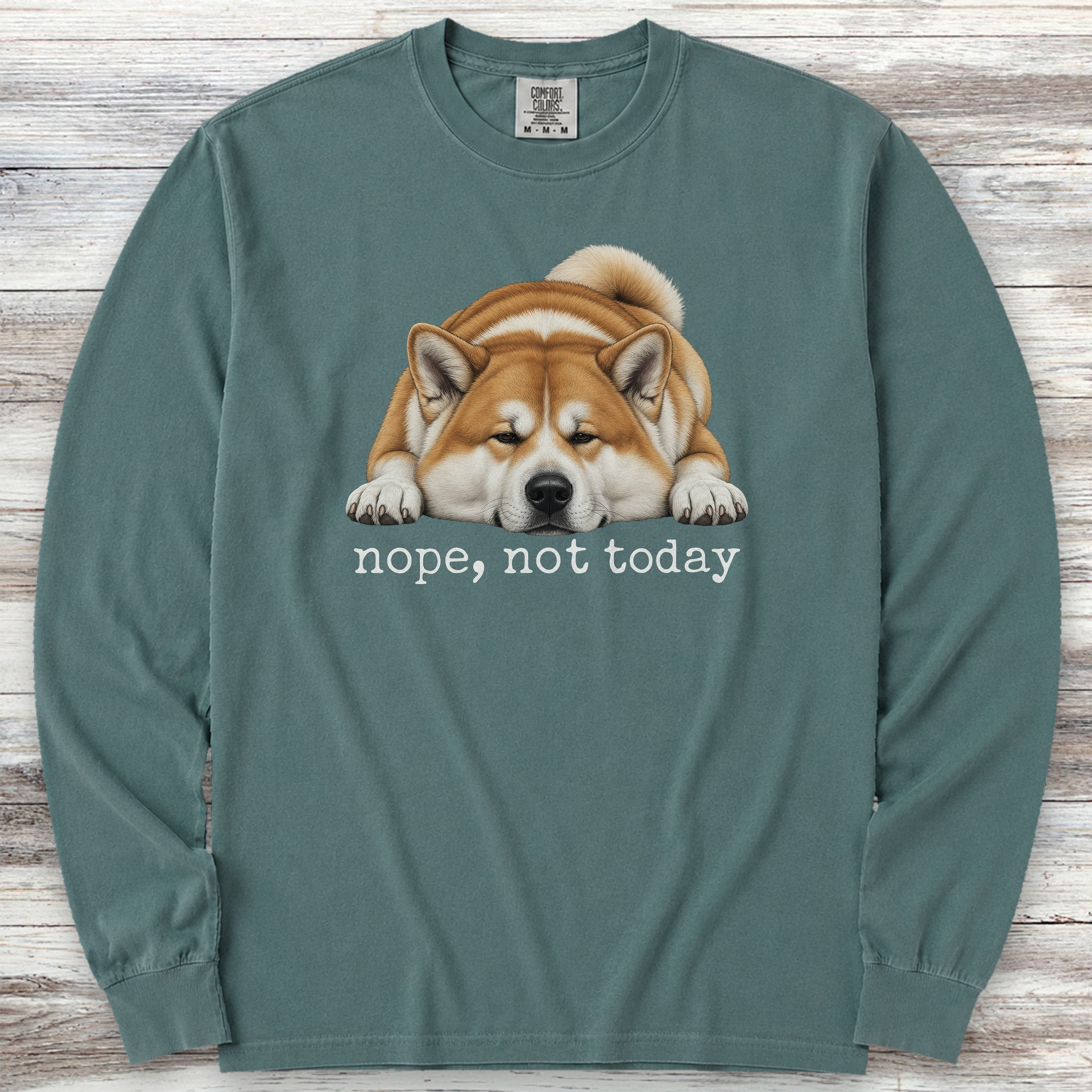 Akita Nope Long Sleeve Tee - Blue Spruce