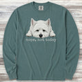 West Highland Nope Long Sleeve Tee - Blue Spruce