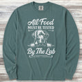 Labrador Retriever Food Test Long Sleeve Tee - Blue Spruce