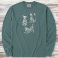 Skelly Dog Long Sleeve Tee - Blue Spruce