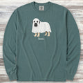 English Mastiff Boo Long Sleeve Tee - Blue Spruce