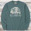 Australian Shepherd Herd You Long Sleeve Tee - Blue Spruce