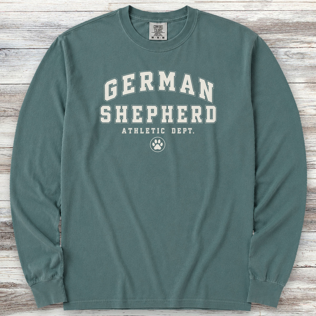 German Shepherd Athletic Dept Long Sleeve Tee - Blue Spruce
