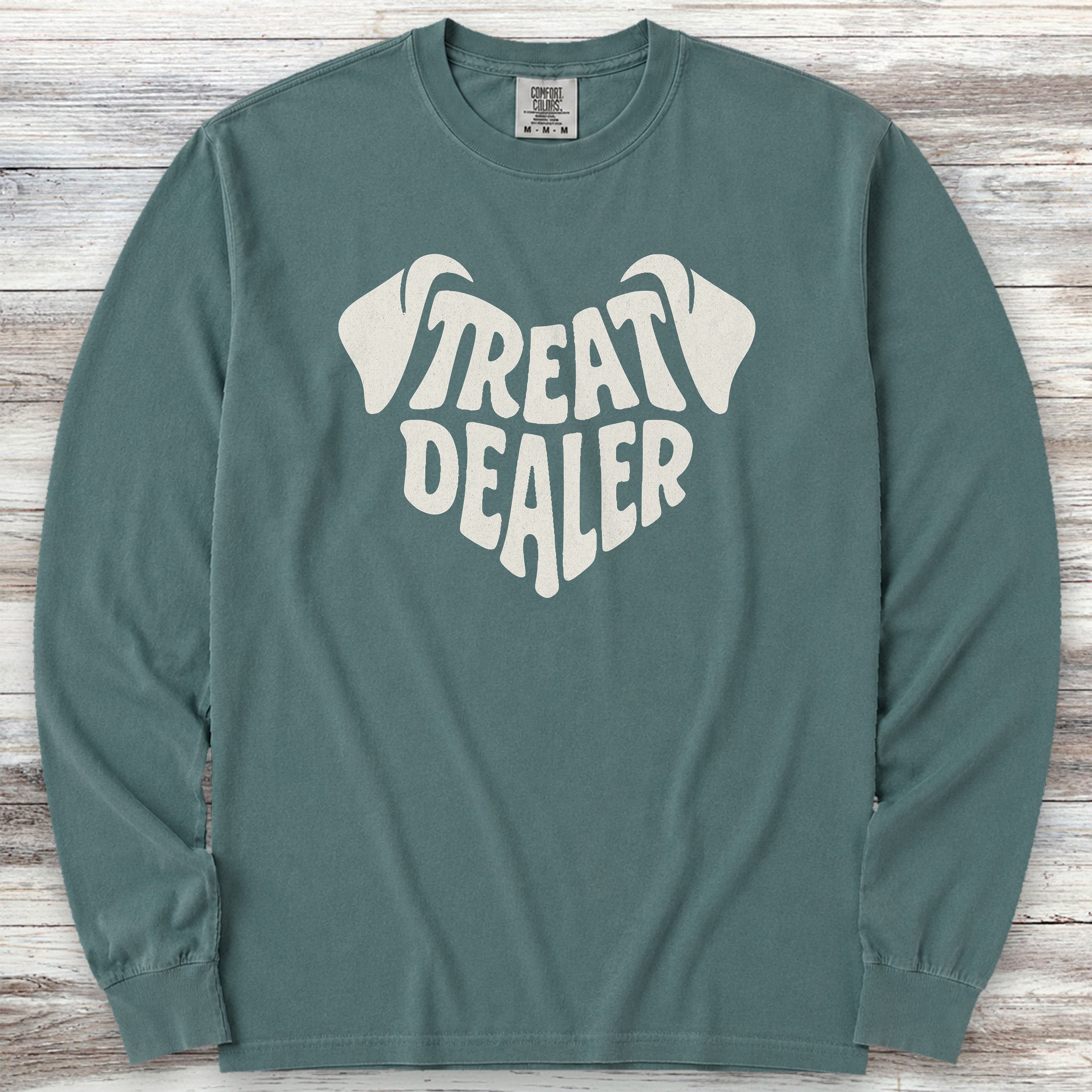 Treat Dealer Ears Long Sleeve Tee - Blue Spruce
