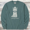 Goldendoodle Howdy Doodle Long Sleeve Tee - Blue Spruce