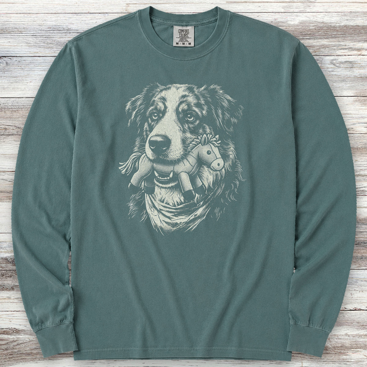 American Shepherd Favorite Toy Long Sleeve Tee - Blue Spruce
