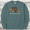 German Shepherd Nope Long Sleeve Tee - Blue Spruce