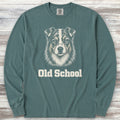 Australian Shepherd Old School Long Sleeve Tee - Blue Spruce