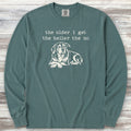 Hell No Long Sleeve Tee - Blue Spruce