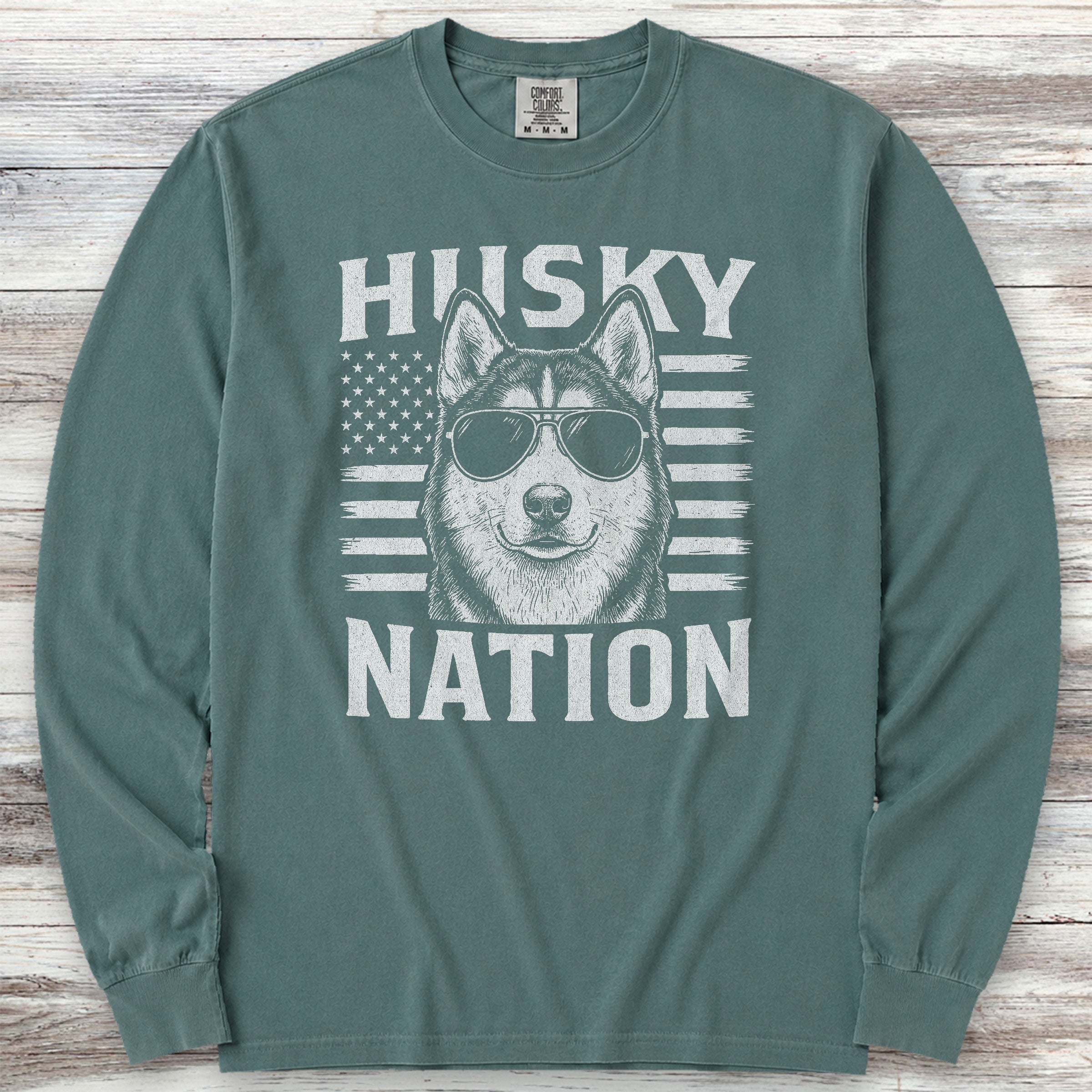 Husky Nation Long Sleeve Tee - Blue Spruce