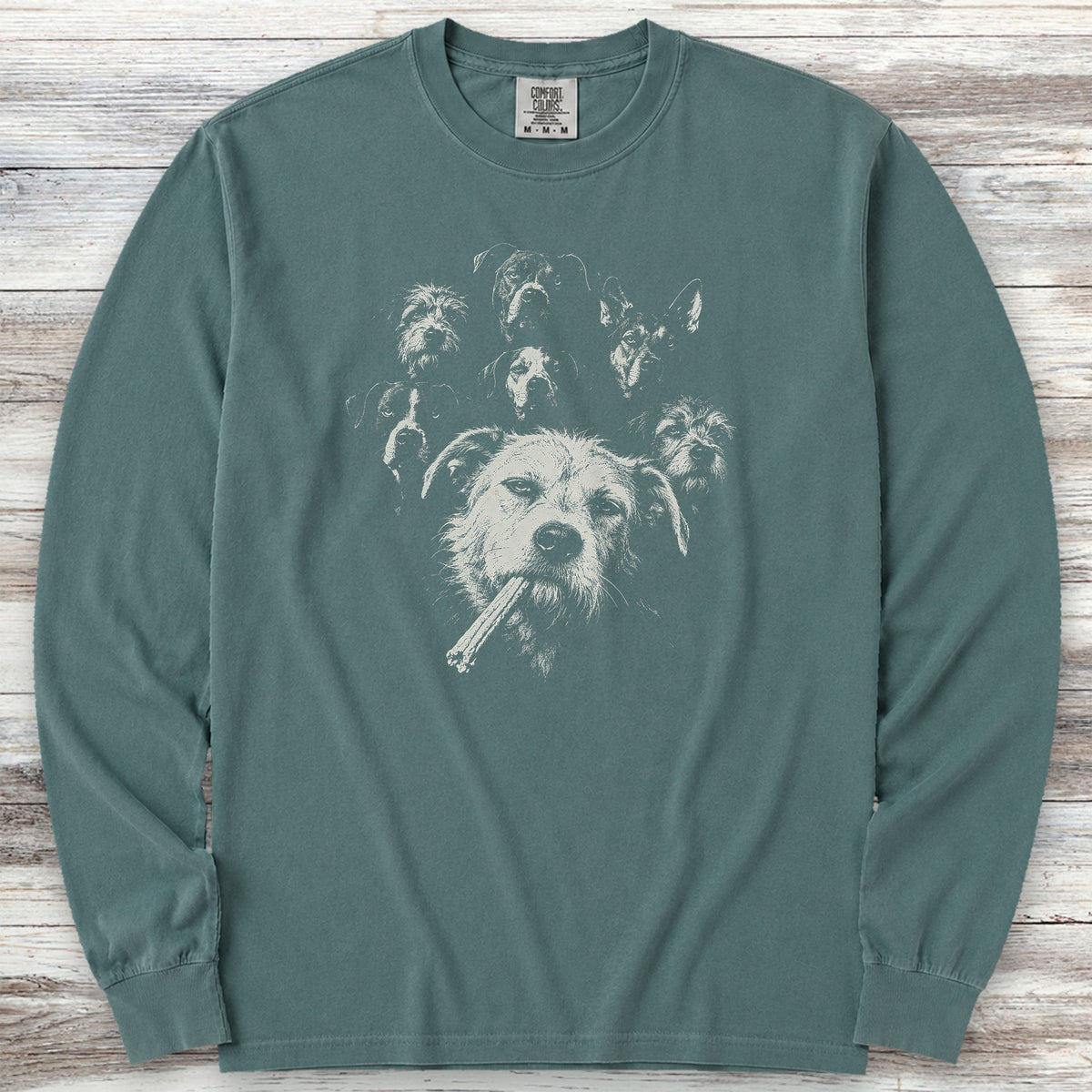 Mutt & The Gang Long Sleeve Tee - Blue Spruce