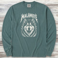 Alaskan Malamute Metal Long Sleeve Tee - Blue Spruce