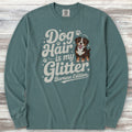 Bernese Mountain Dog Glitter Long Sleeve Tee - Blue Spruce