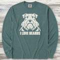 Sealyham Terrier I Love Beards Long Sleeve Tee - Blue Spruce