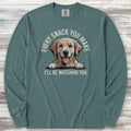 Golden Retriever Every Snack Long Sleeve Tee - Blue Spruce