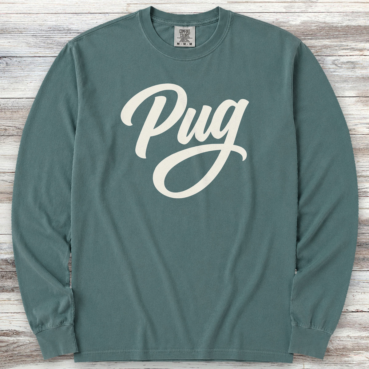 Pug Team Long Sleeve Tee - Blue Spruce