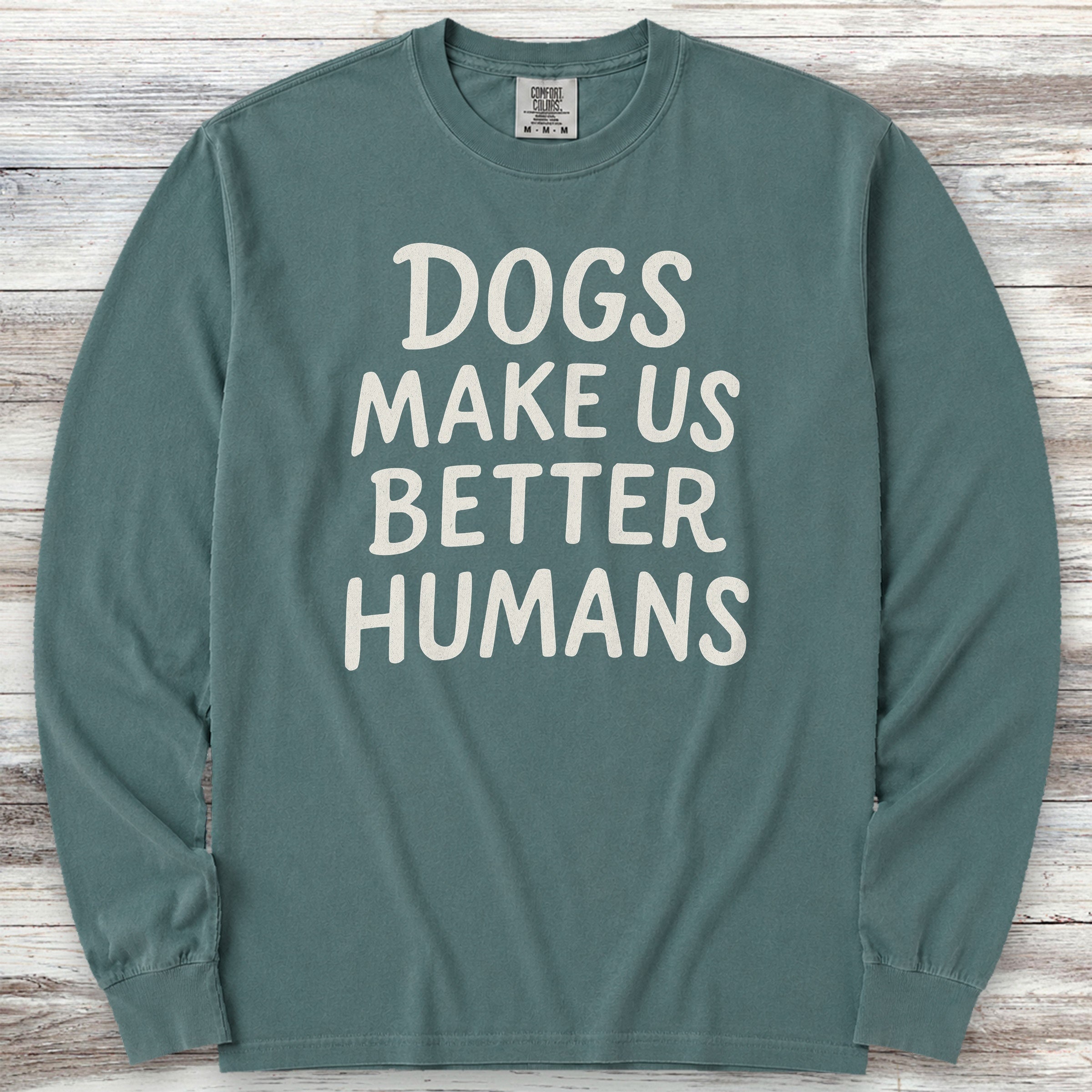 Better Humans Long Sleeve Tee - Blue Spruce
