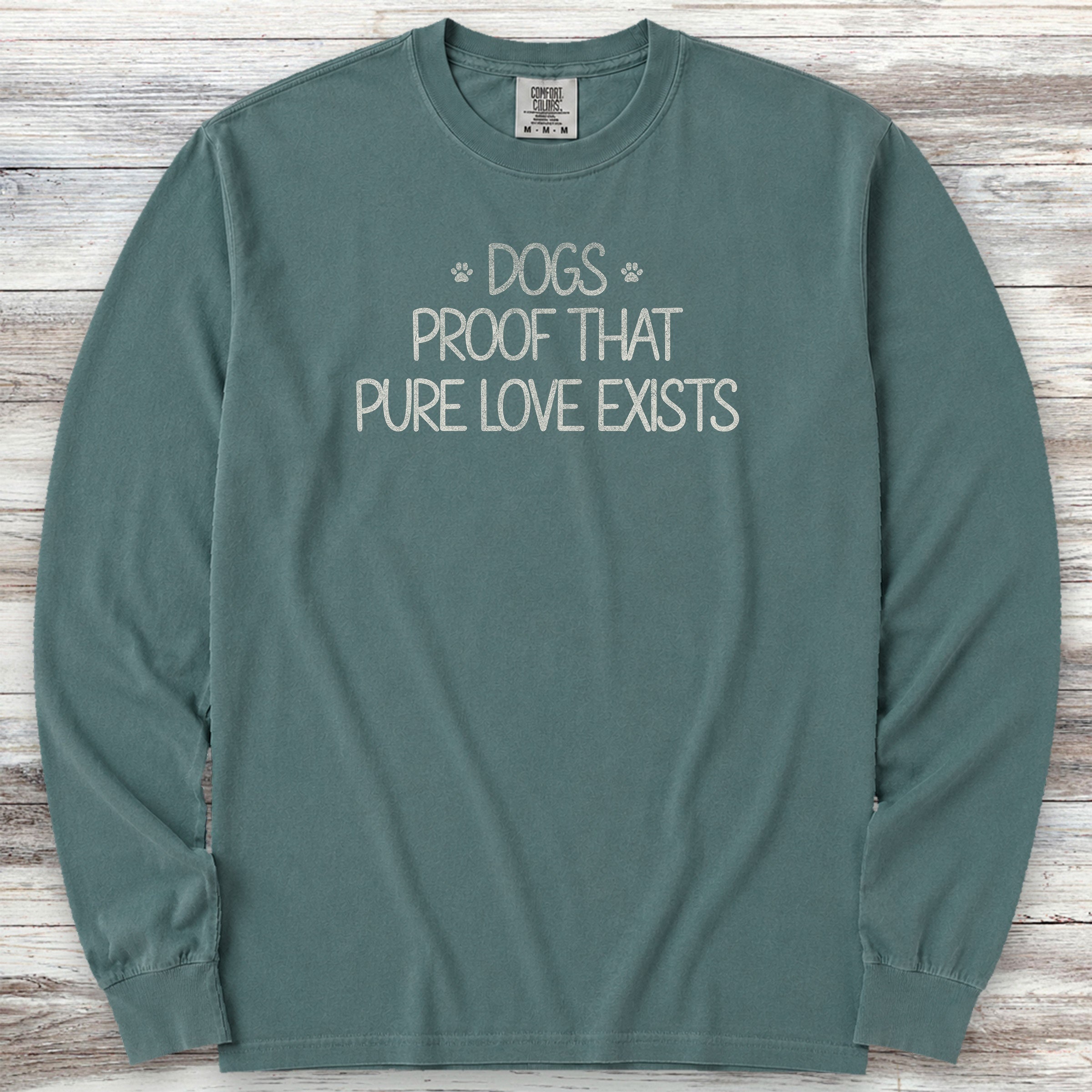 Pure Love Proof Long Sleeve Tee - Blue Spruce