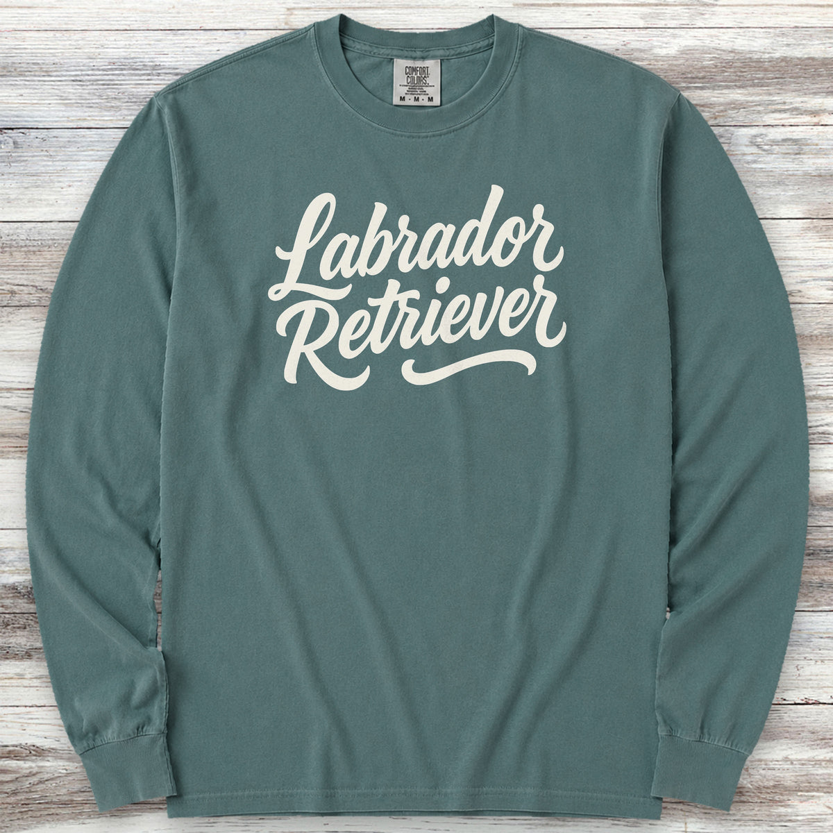 Labrador Retriever Team Long Sleeve Tee - Blue Spruce