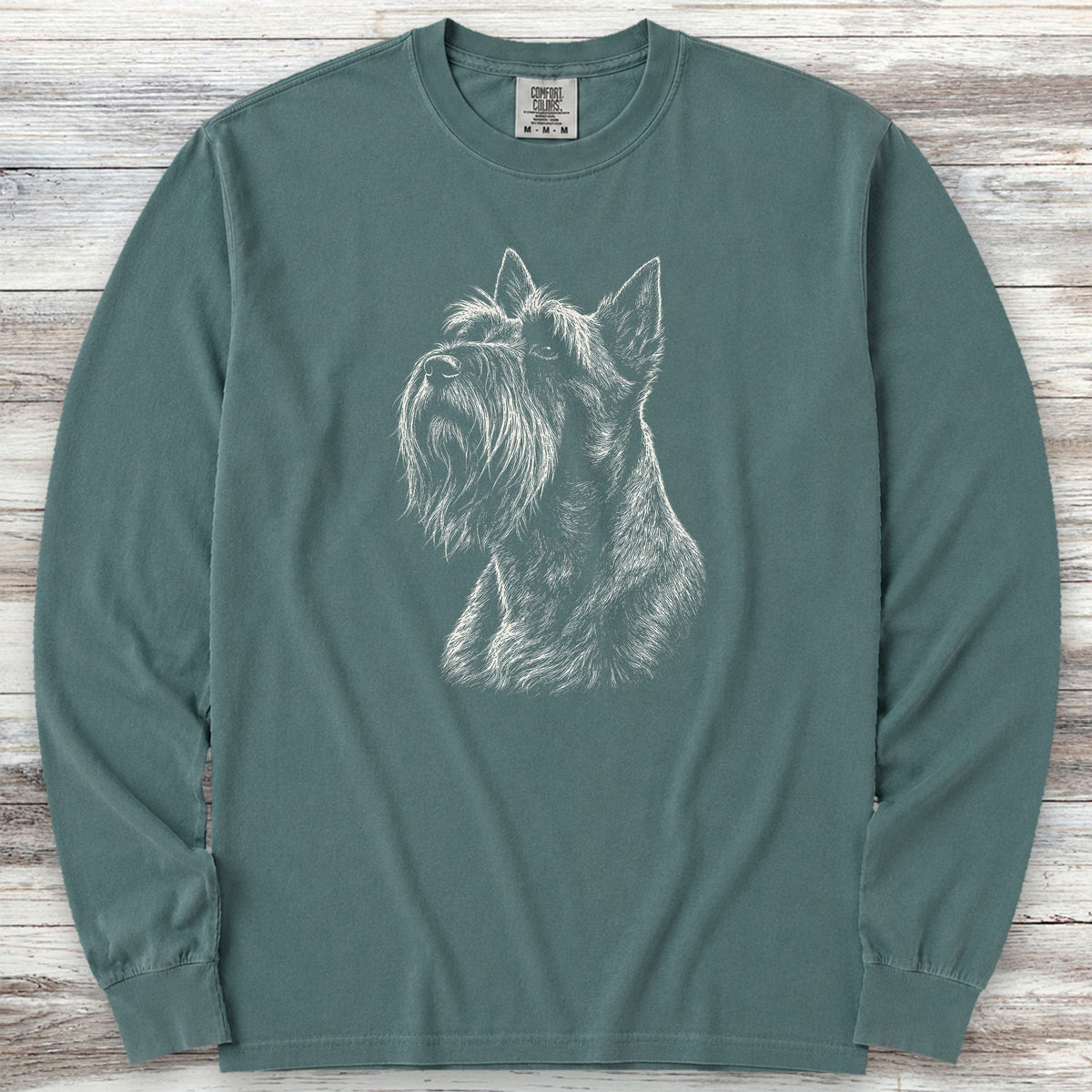 Scottish Terrier Loyalty Long Sleeve Tee - Blue Spruce