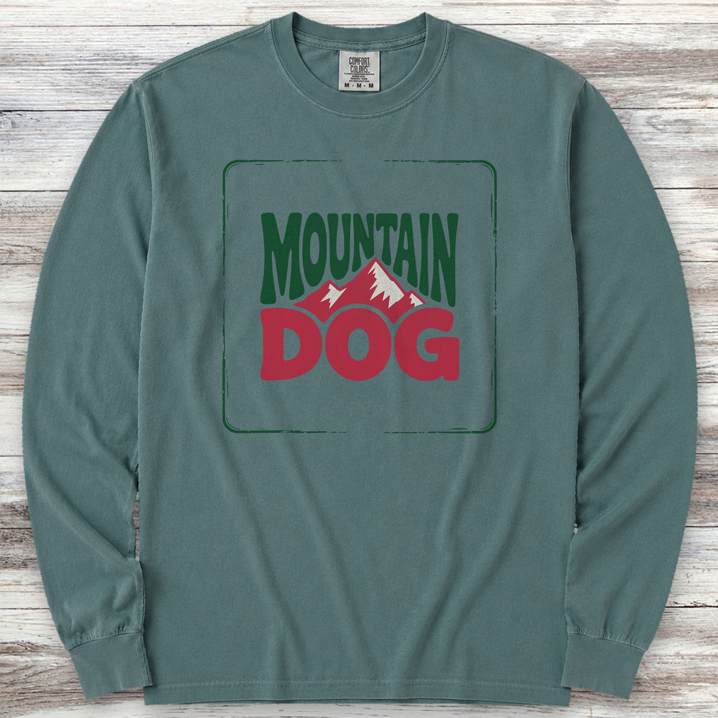 Mountain Dog Long Sleeve Tee - Blue Spruce