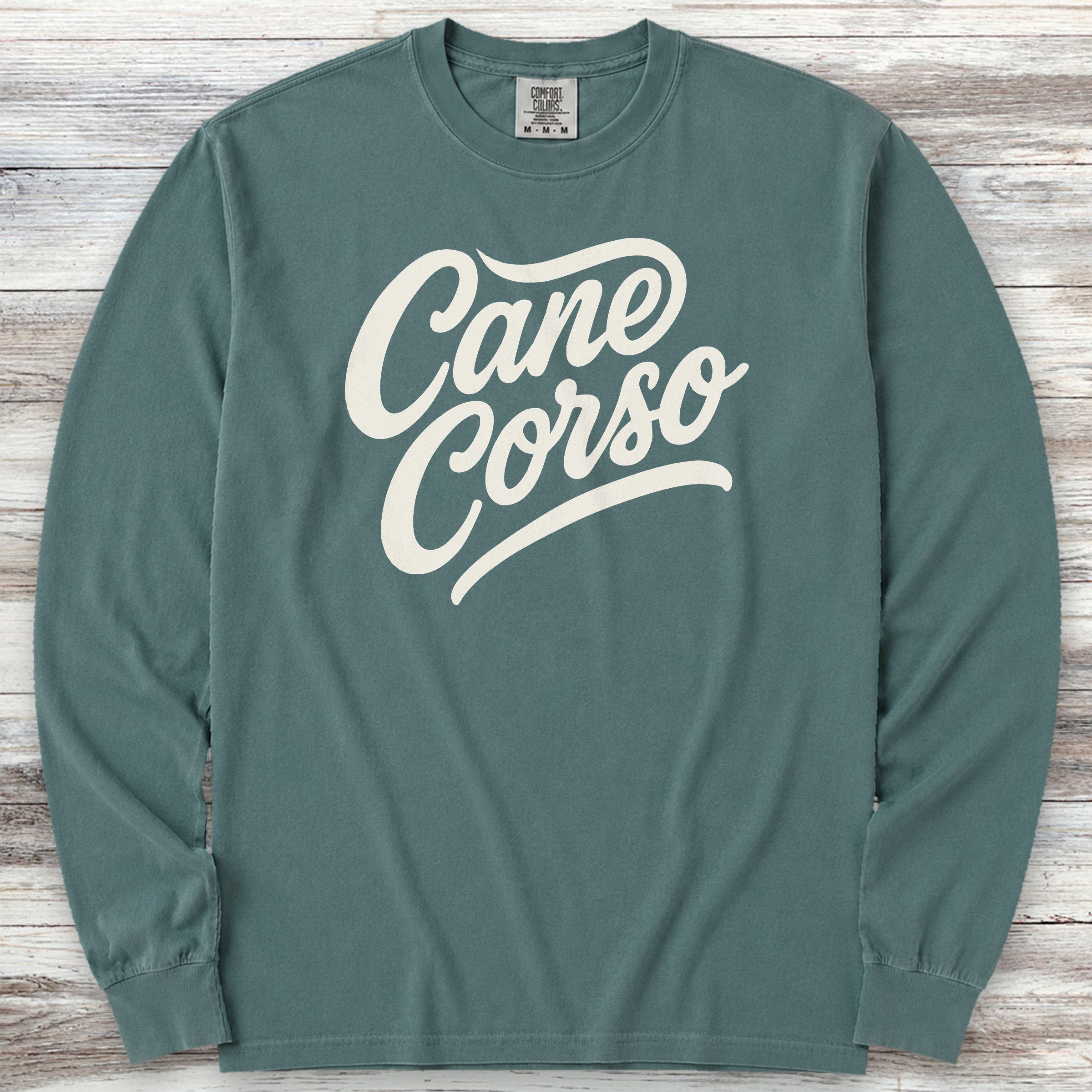 Cane Corso Team Long Sleeve Tee - Blue Spruce