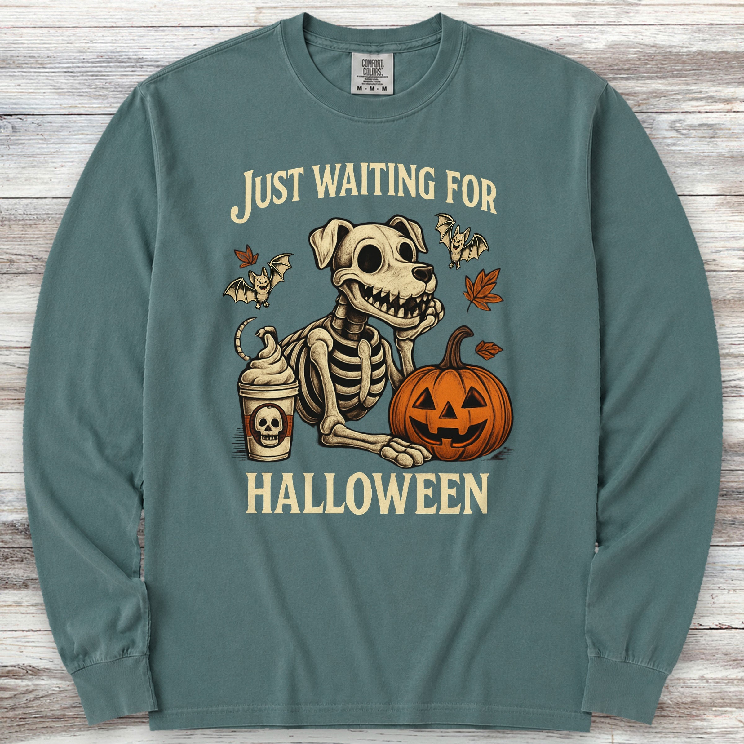 Wait For It Long Sleeve Tee - Blue Spruce