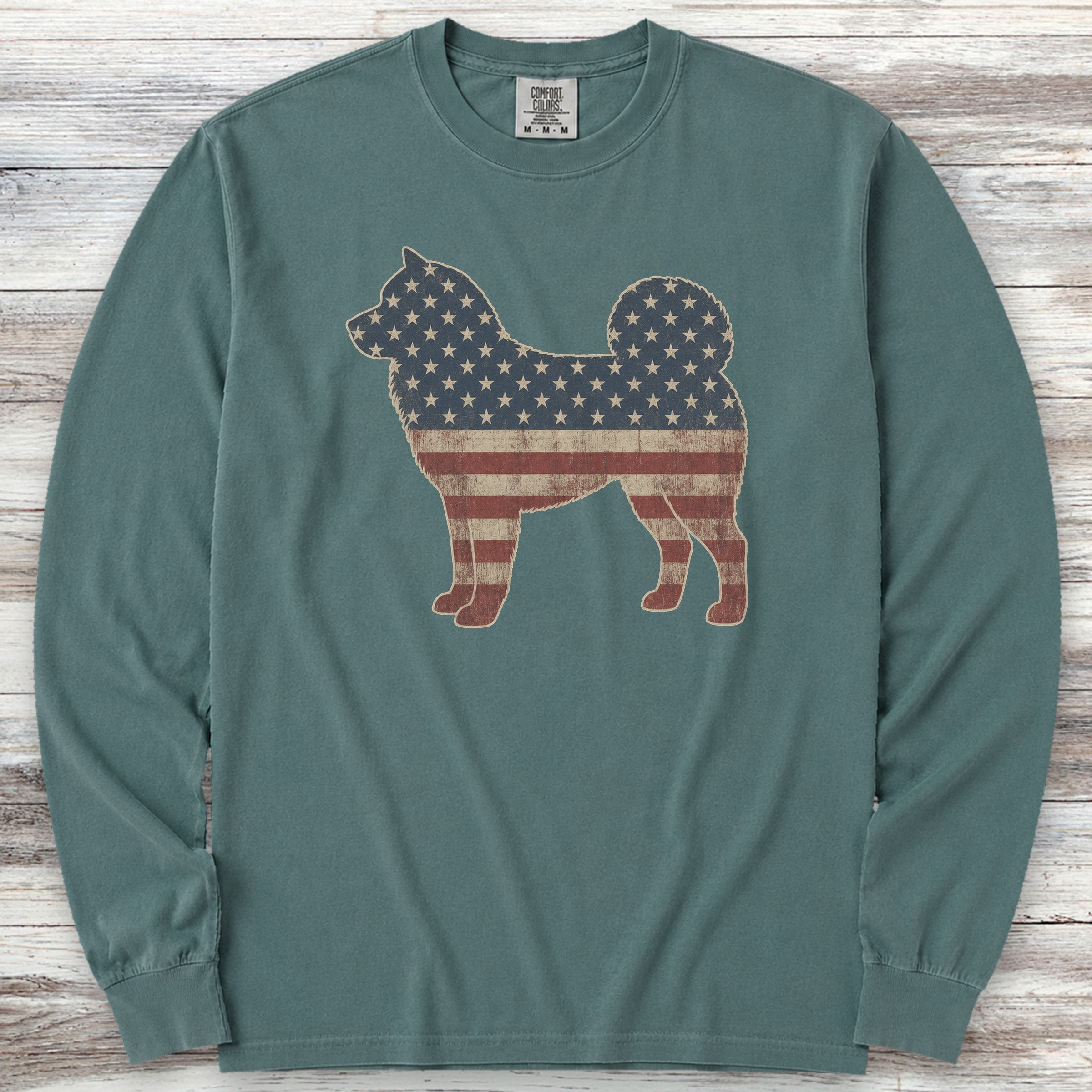 Akita Vintage USA Long Sleeve Tee - Blue Spruce