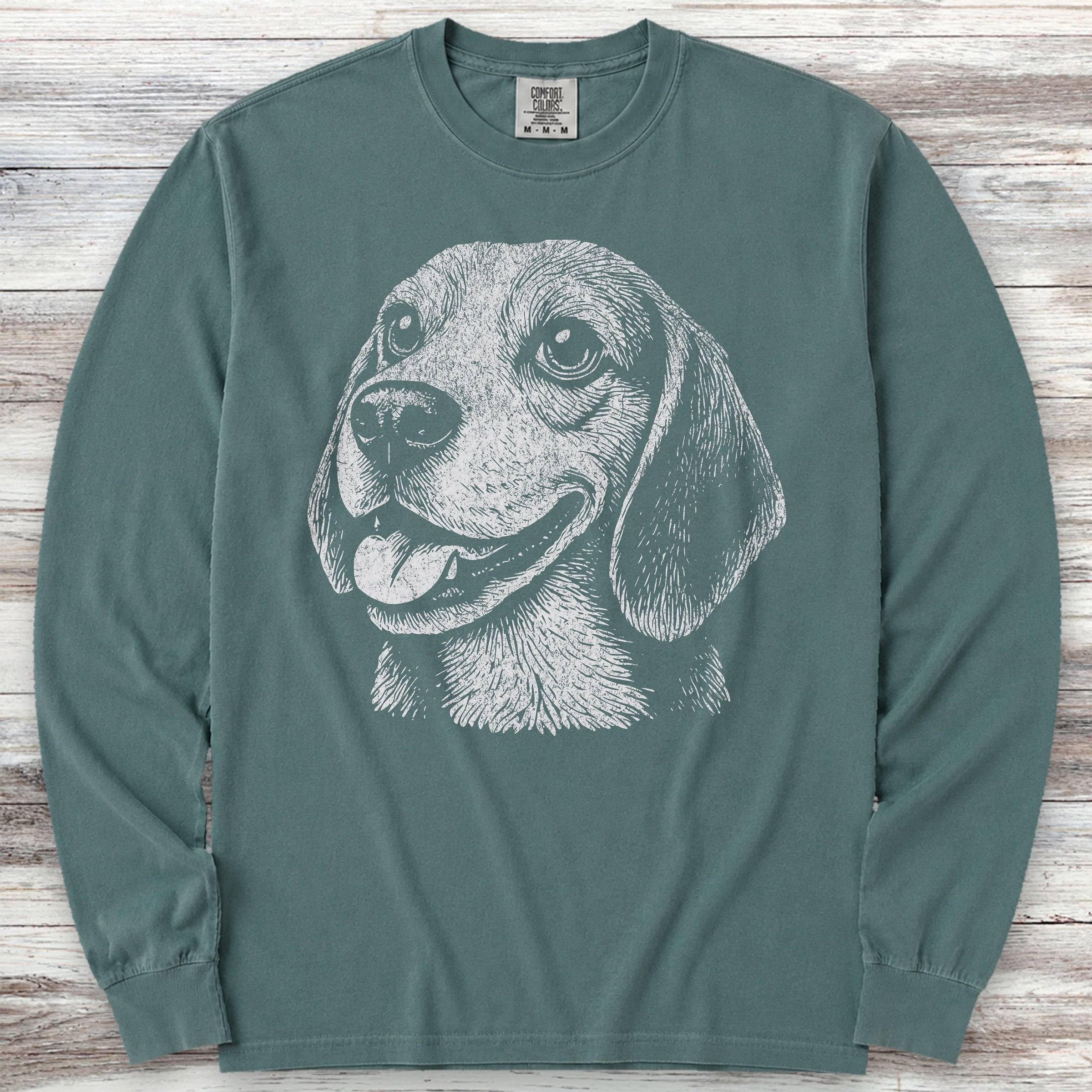 Beagle Long Sleeve Tee - Blue Spruce